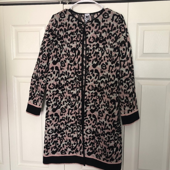 Missoni Metallic Pink Animal Print Coat